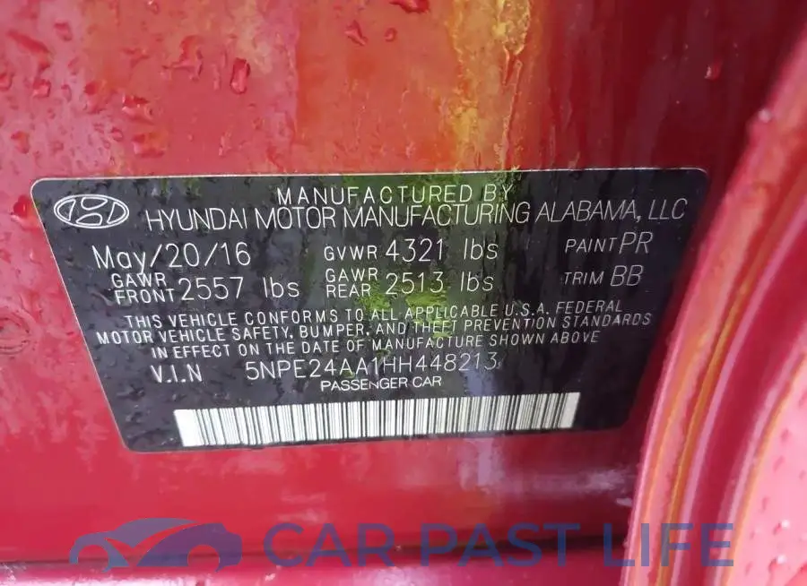 5NPE24AA1HH448213# 9