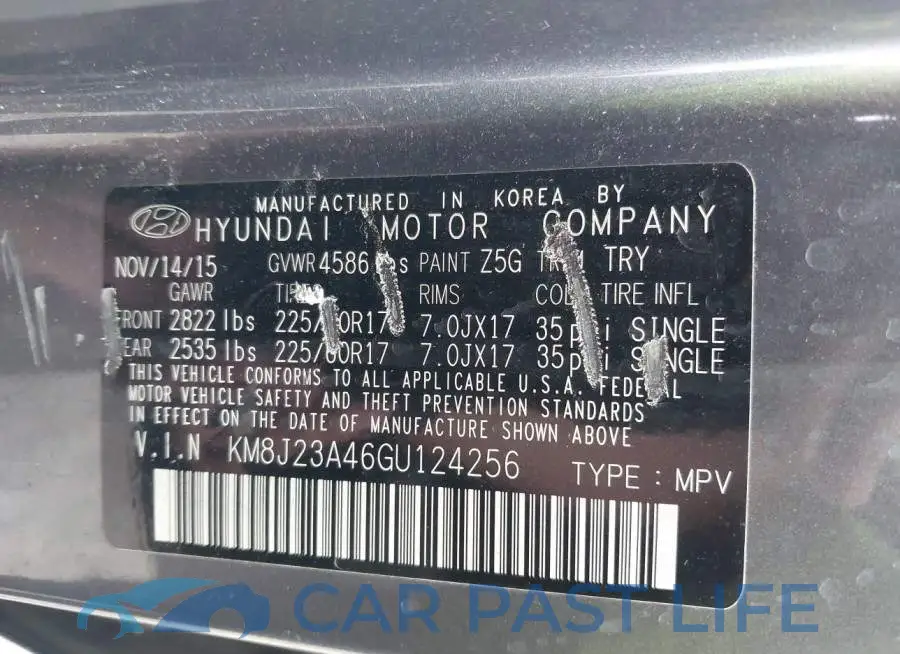 KM8J23A46GU124256# 9