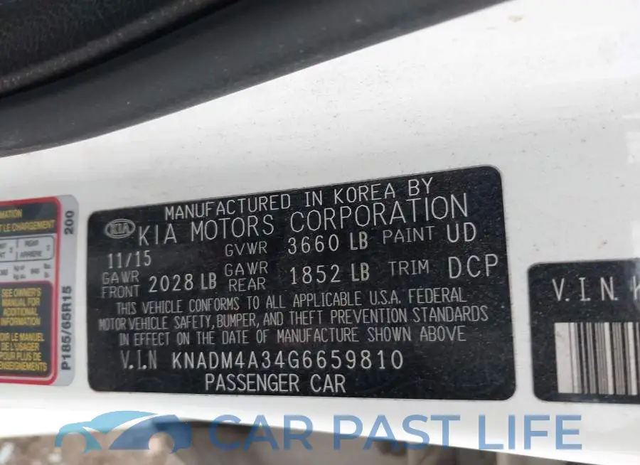 KNADM4A34G6659810# 9