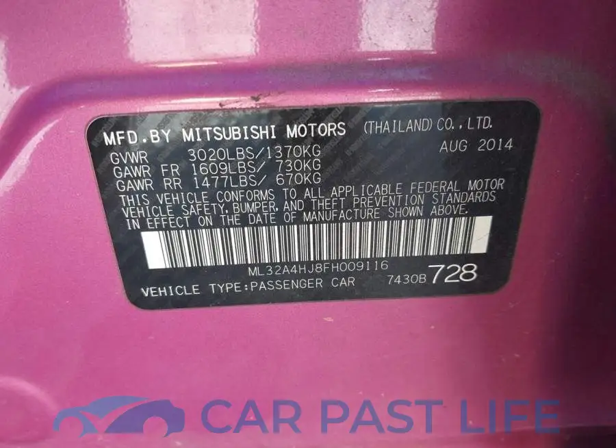 ML32A4HJ8FH009116# 9
