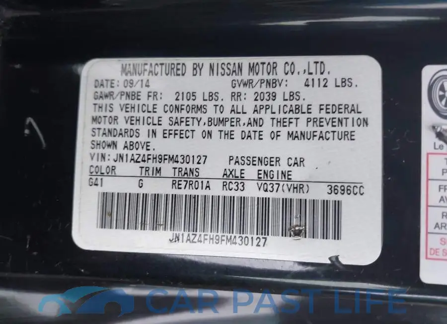 JN1AZ4FH9FM430127# 9