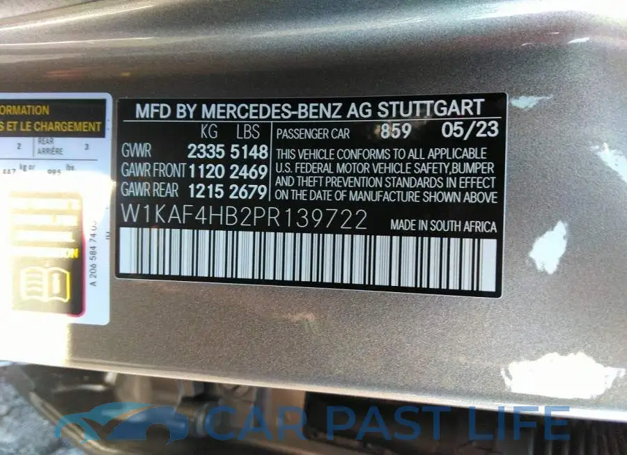 W1KAF4HB2PR139722# 9