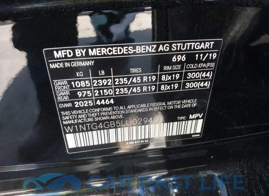 W1NTG4GB5LU029491# 9