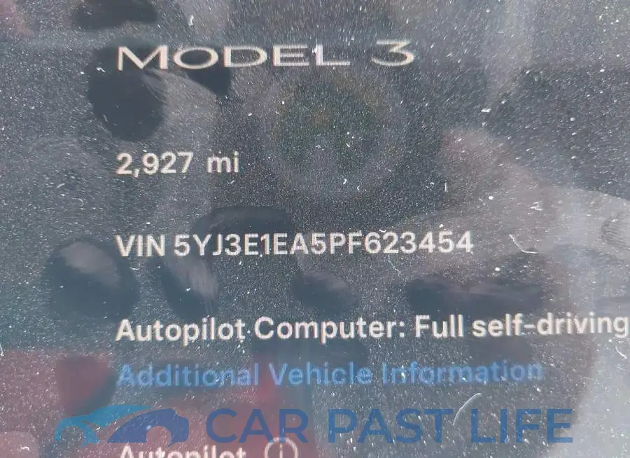5YJ3E1EA5PF623454# 9