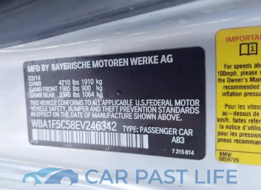 WBA1F5C58EV246342# 9