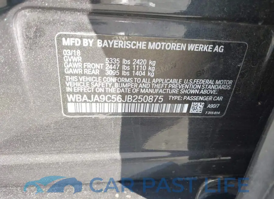 WBAJA9C56JB250875# 9
