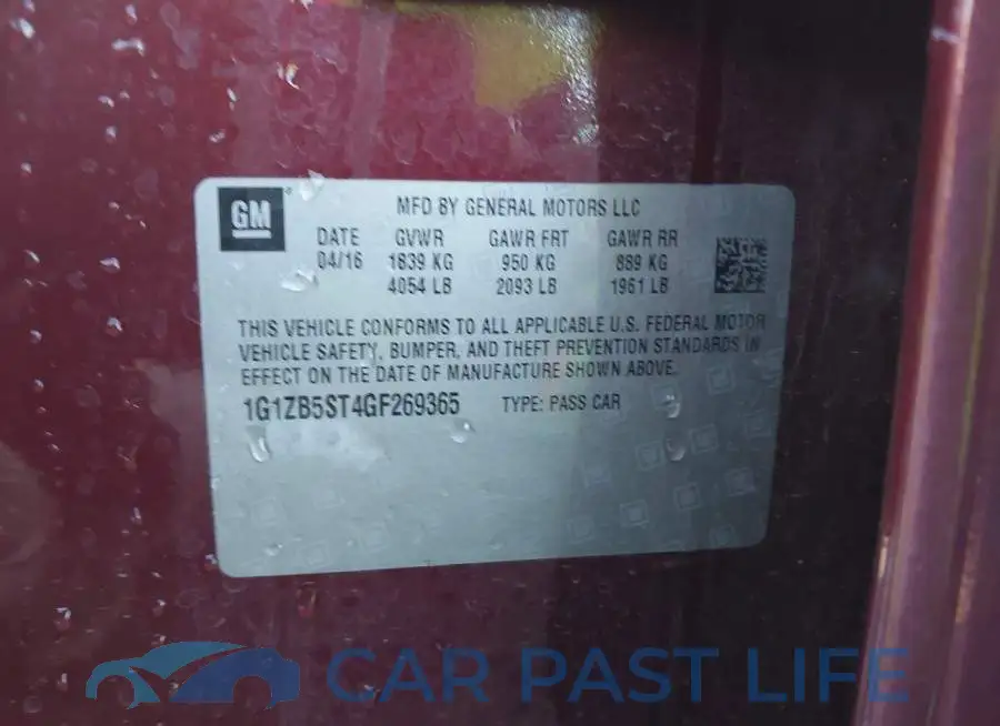 1G1ZB5ST4GF269365# 9