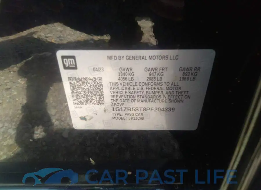1G1ZB5ST8PF204339# 9