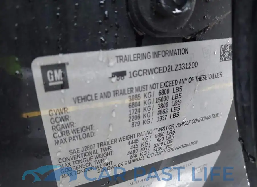 1GCRWCED2LZ331200# 9