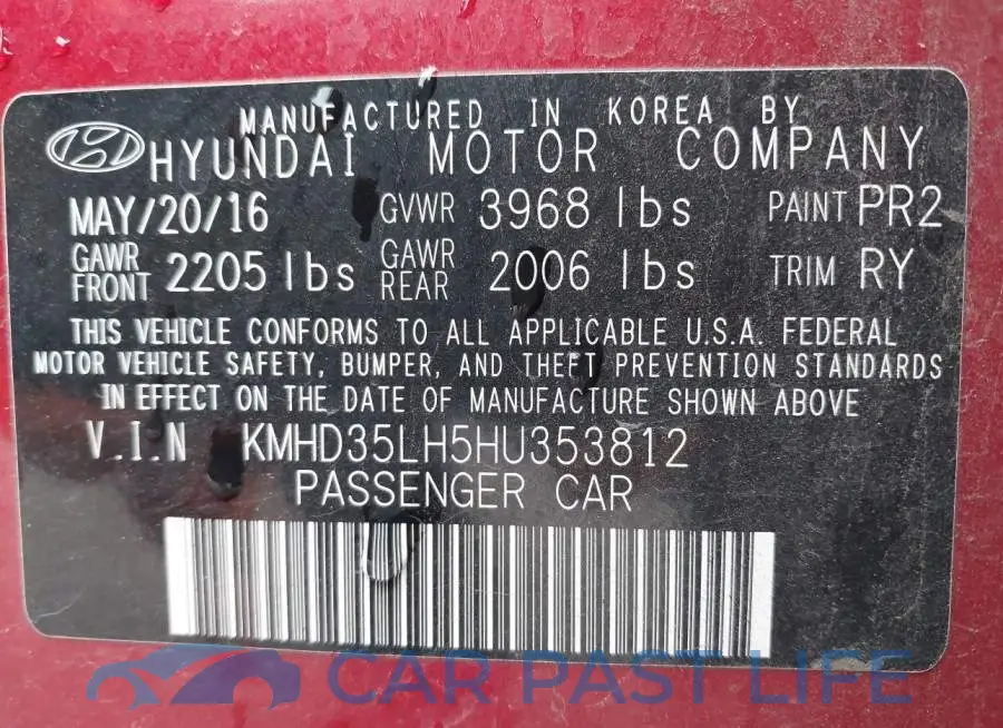 KMHD35LH5HU353812# 9