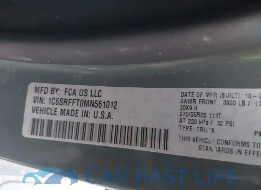 1C6SRFFT0MN561012# 9