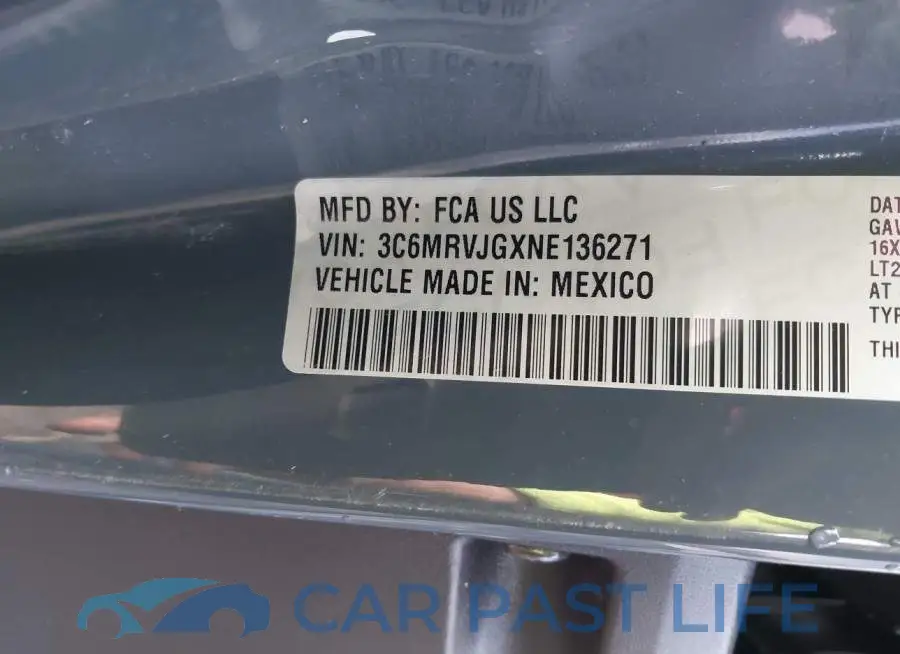3C6MRVJGXNE136271# 9
