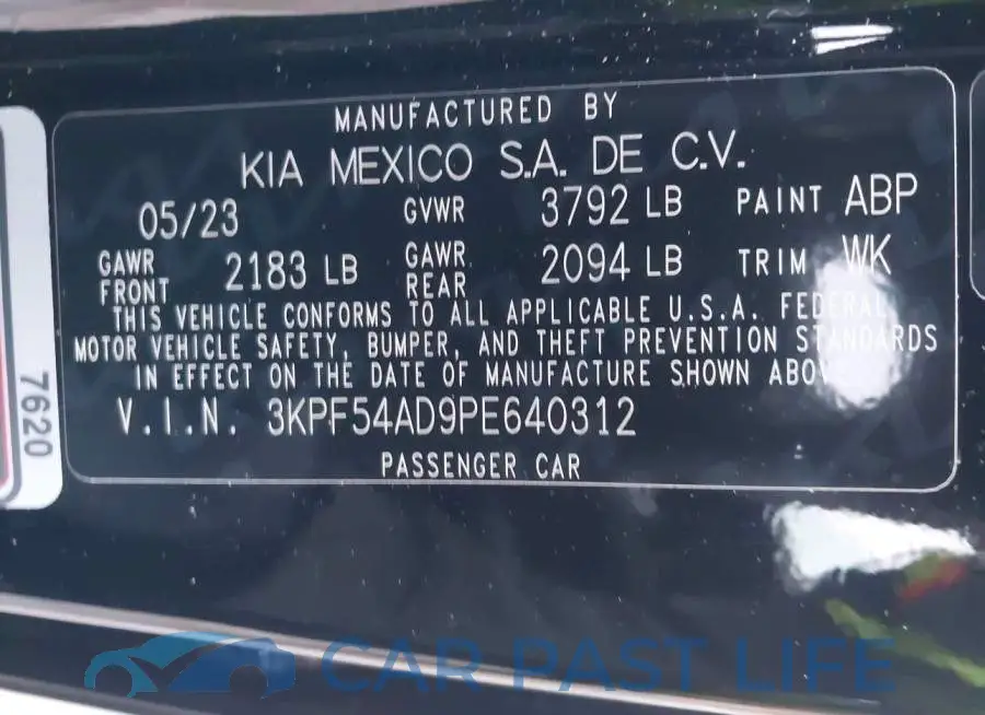 3KPF54AD9PE640312# 9