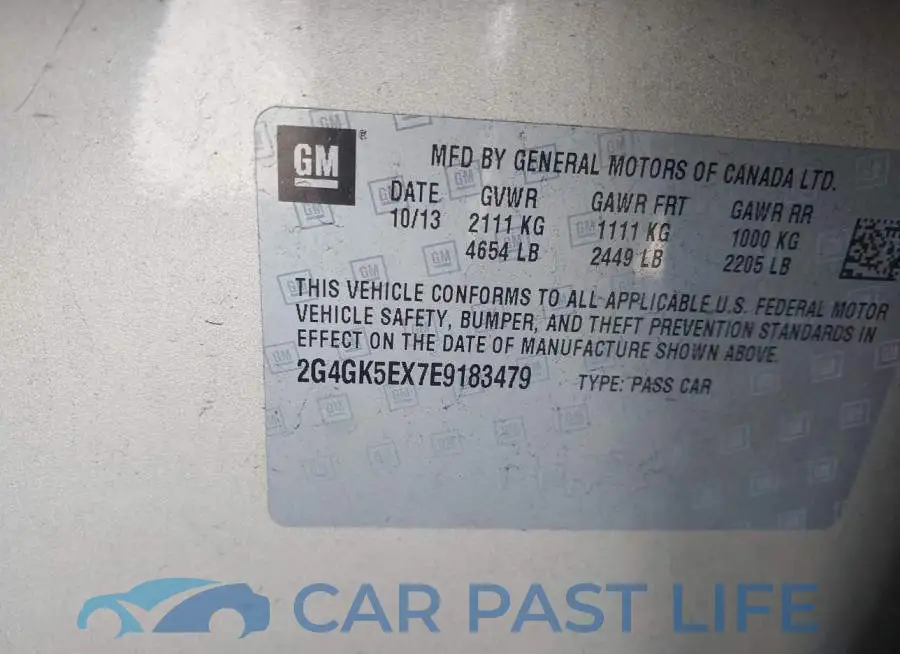 2G4GK5EX7E9183479# 9