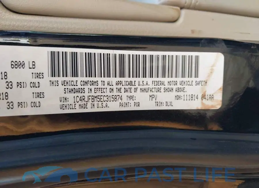 1C4RJFBM5EC315874# 9