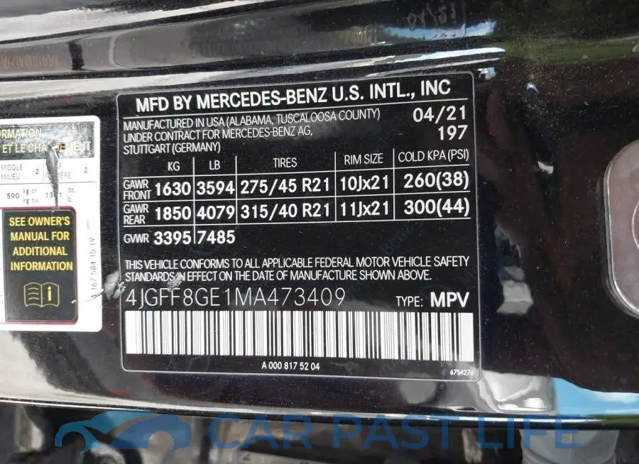 4JGFF8GE1MA473409# 9