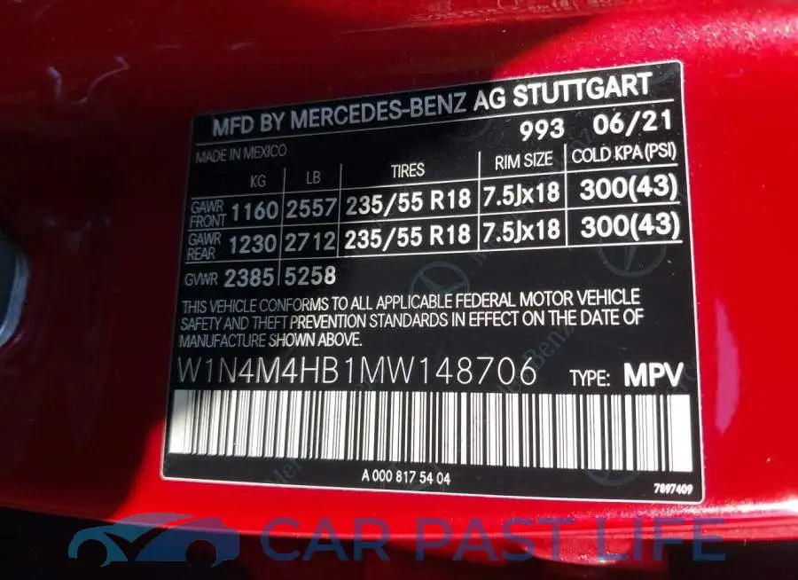 W1N4M4HB1MW148706# 9