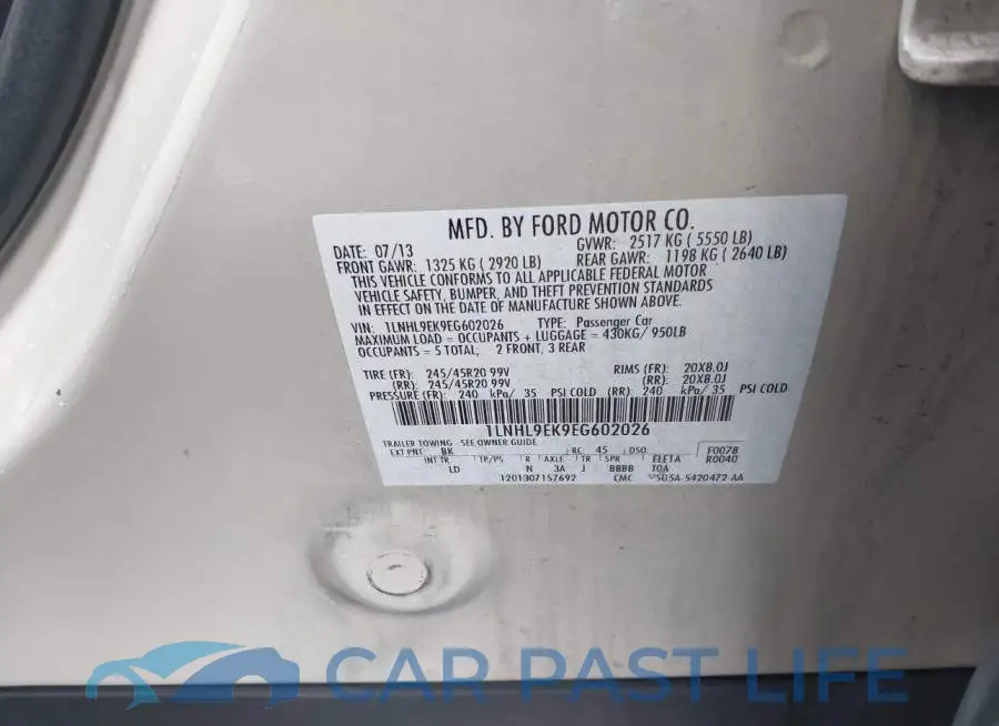 1LNHL9EK9EG602026# 9