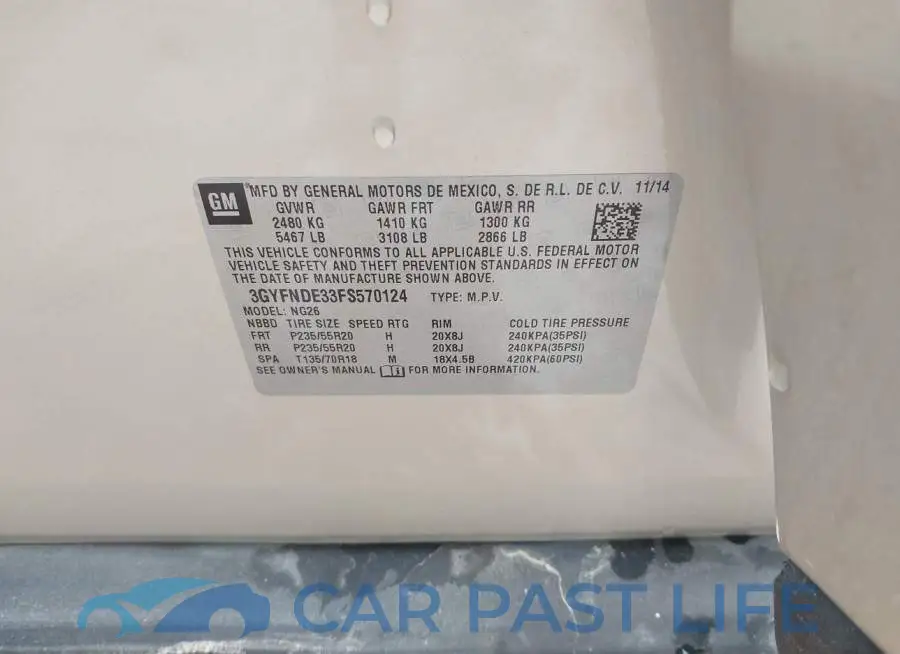 3GYFNDE33FS570124# 9