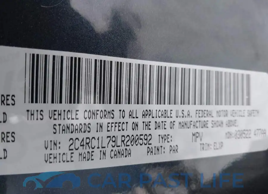 2C4RC1L79LR200592# 9