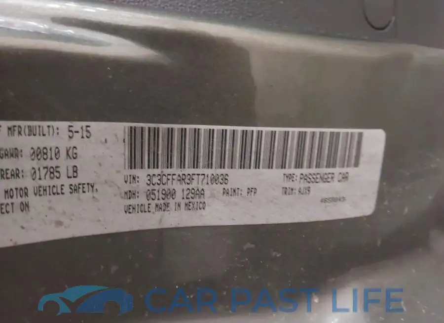 3C3CFFAR3FT710036# 9