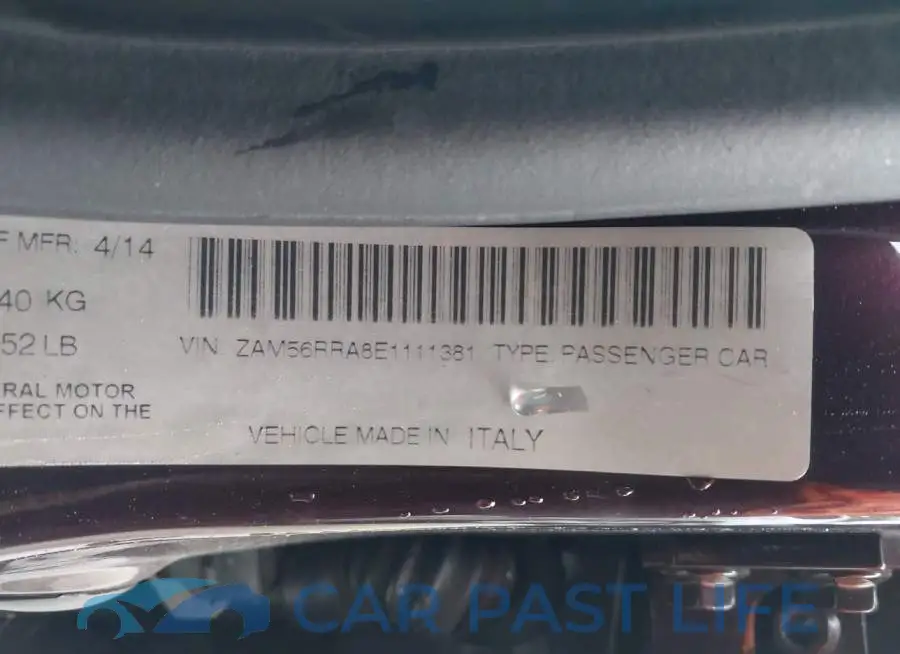 ZAM56RRA8E1111381# 9