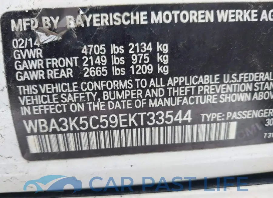 WBA3K5C59EKT33544# 9