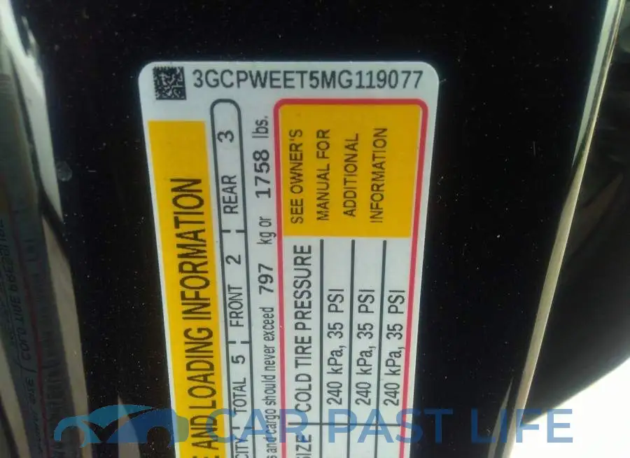 3GCPWEET5MG119077# 9
