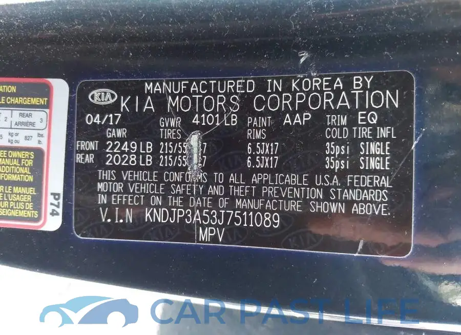 KNDJP3A53J7511089# 9