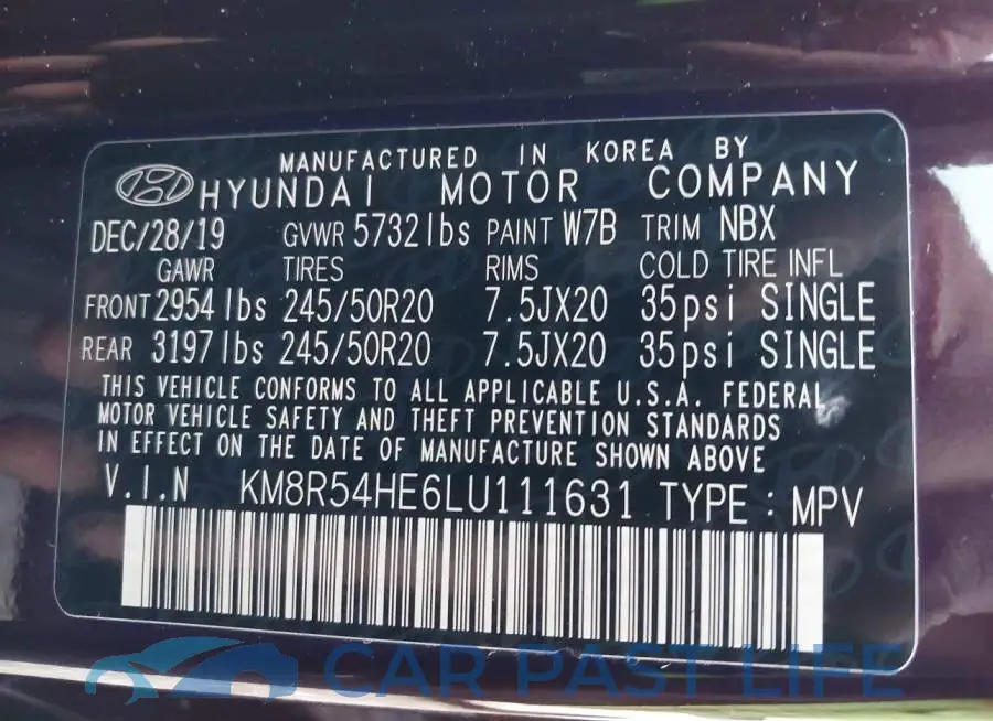 KM8R54HE6LU111631# 9