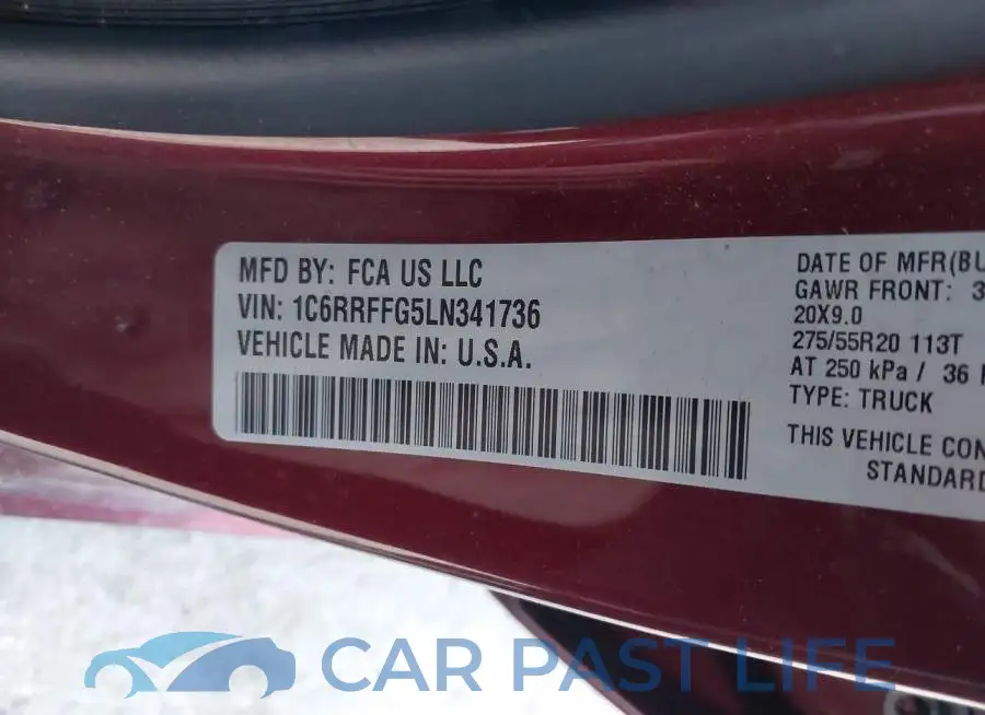 1C6RRFFG5LN341736# 9