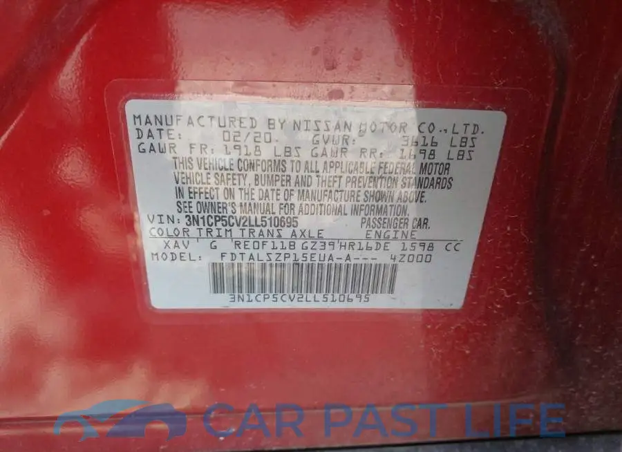 3N1CP5CV2LL510695# 9