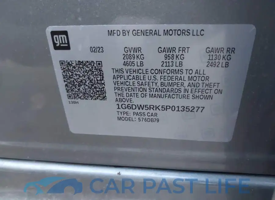 1G6DW5RK5P0135277# 9