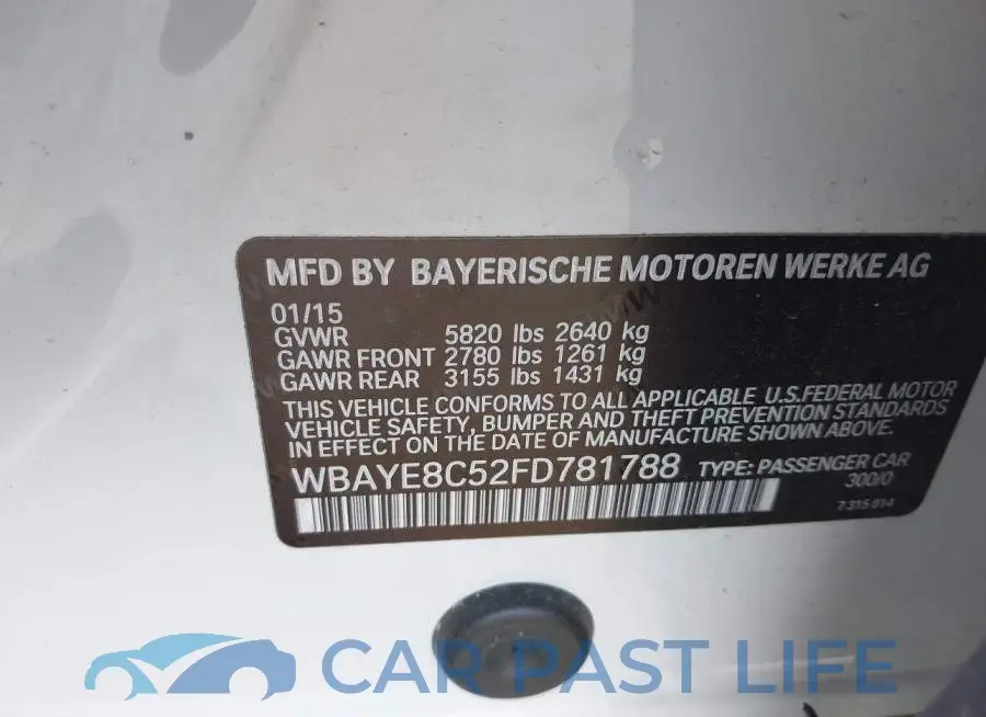 WBAYE8C52FD781788# 9