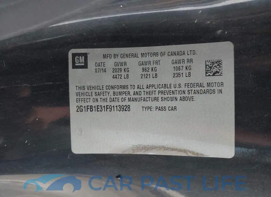 2G1FB1E31F9113928# 9