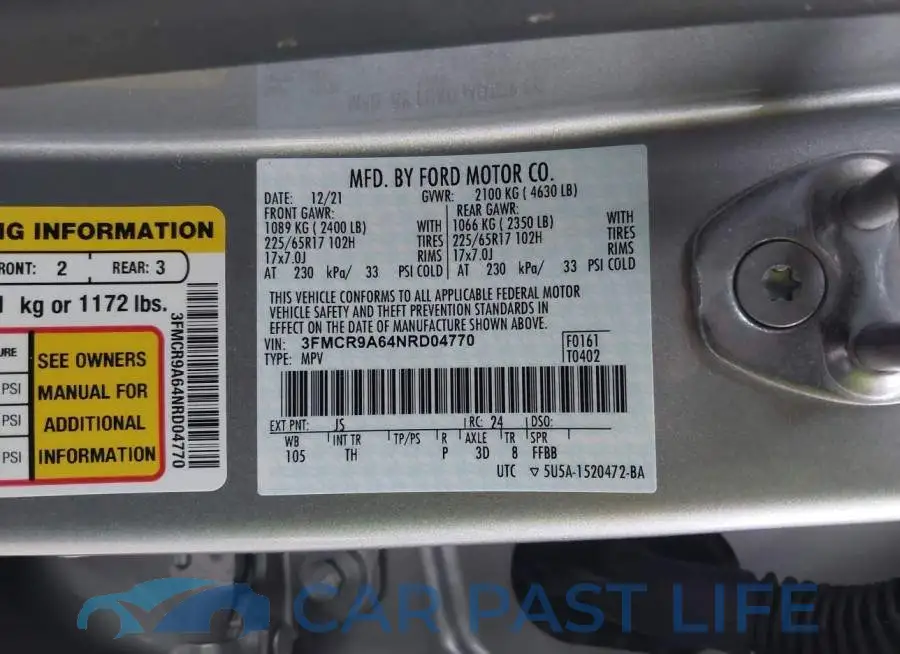 3FMCR9A64NRD04770# 9