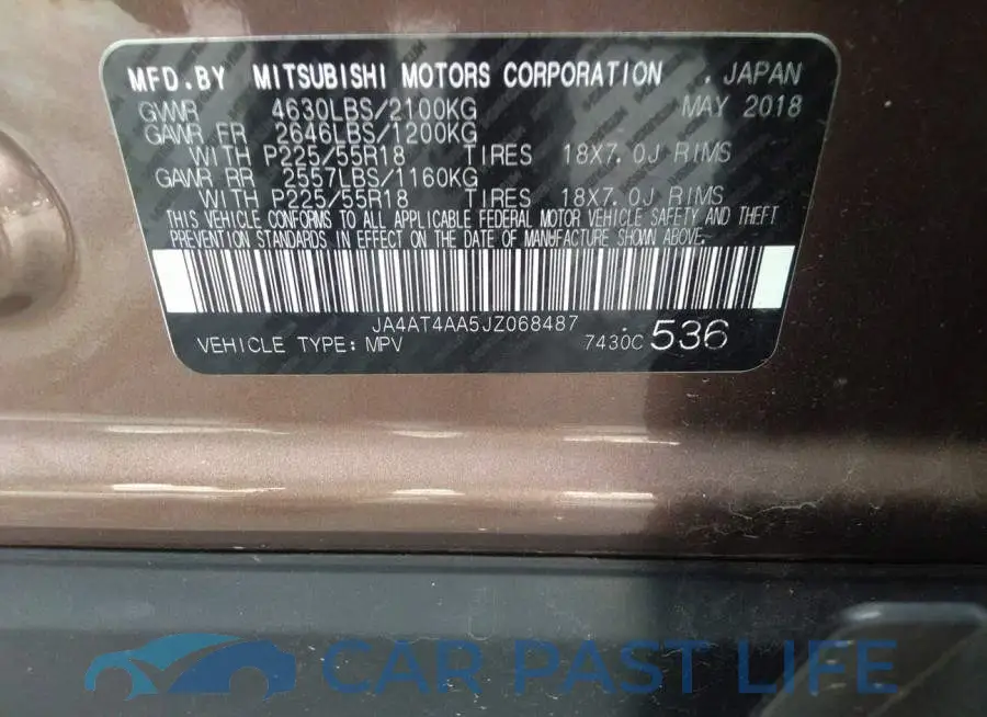 JA4AT4AA5JZ068487# 9