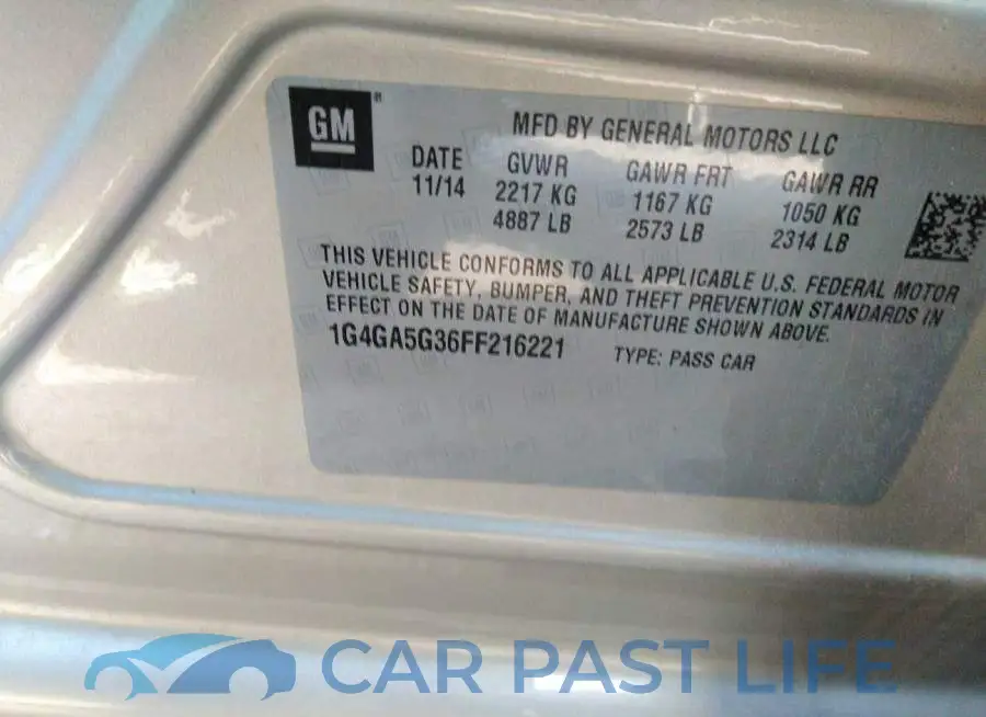 1G4GA5G36FF216221# 9