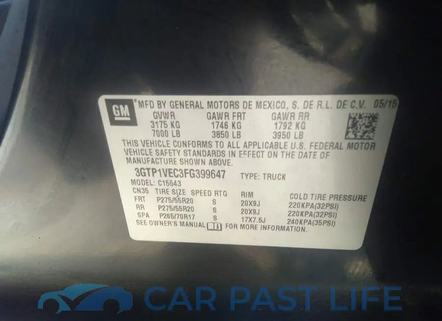 3GTP1VEC3FG399647# 9