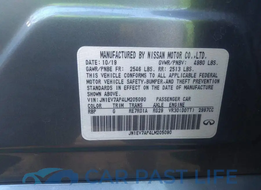 JN1EV7AP4LM205090# 9