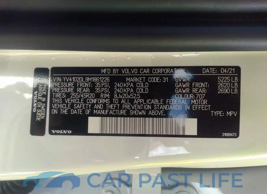 YV4102DL9M1861226# 9