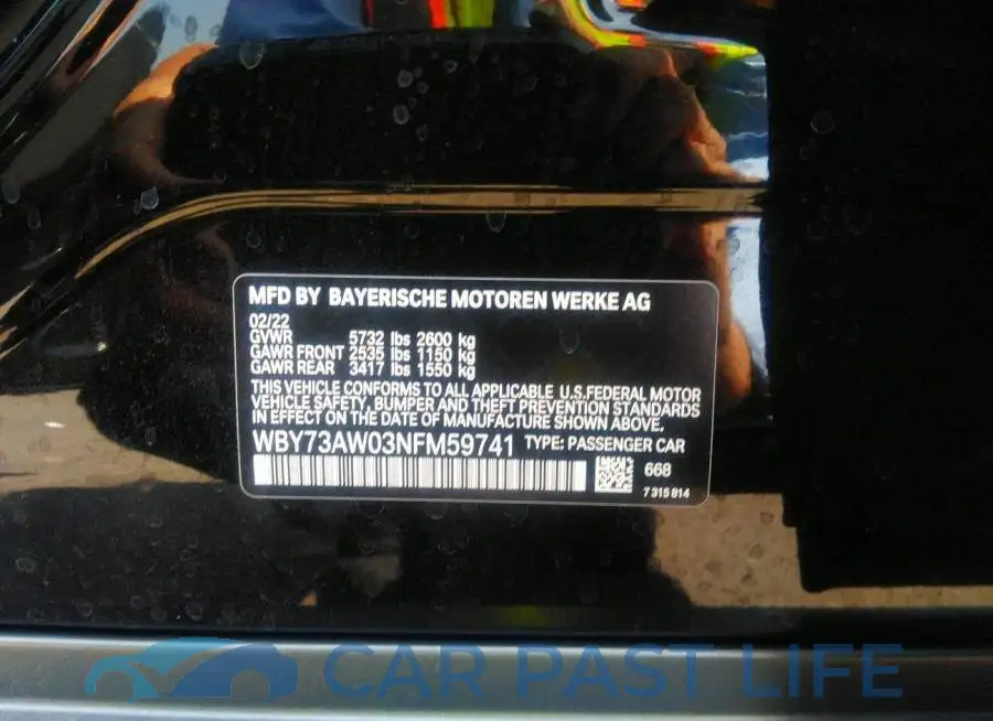 WBY73AW03NFM59741# 9
