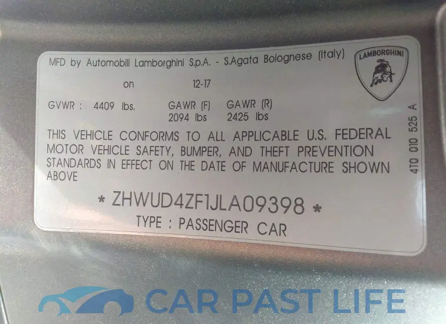 ZHWUD4ZF1JLA09398# 9