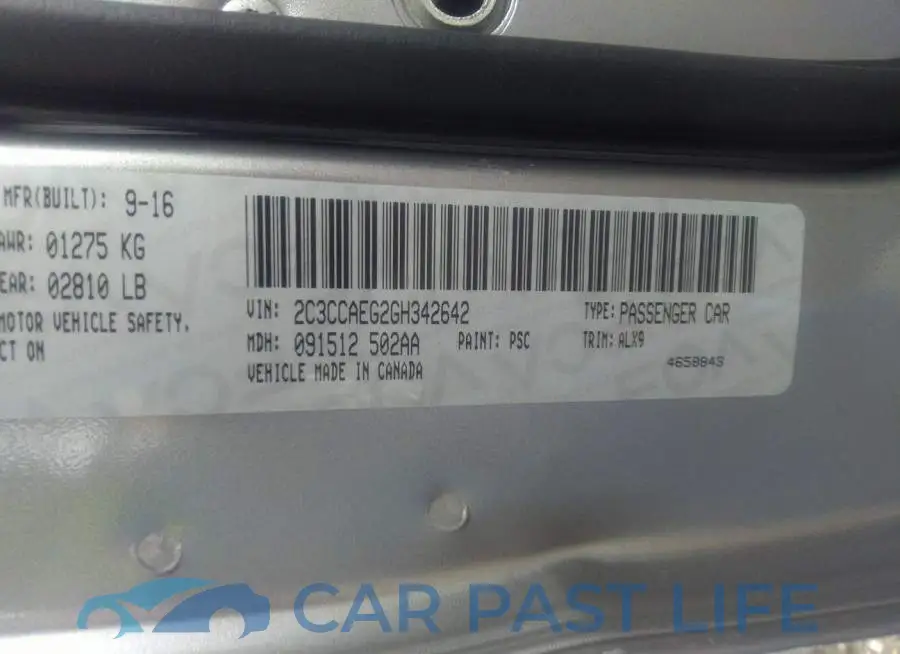 2C3CCAEG2GH342642# 9