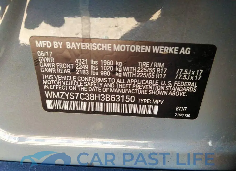 WMZYS7C38H3B63150# 9