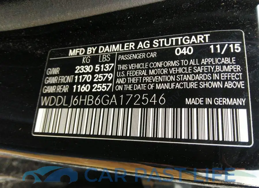 WDDLJ6HB6GA172546# 9