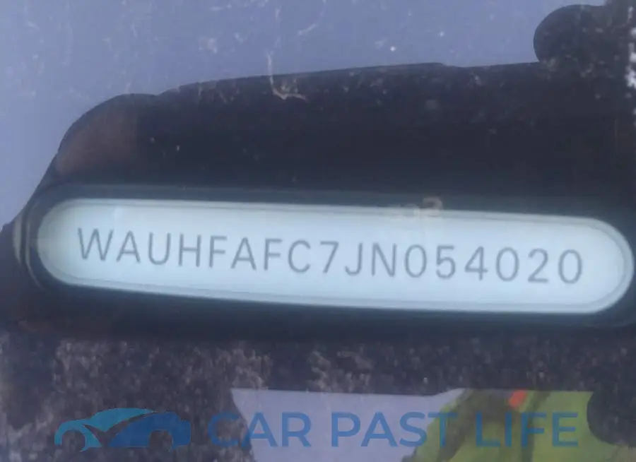 WAUHFAFC7JN054020# 9