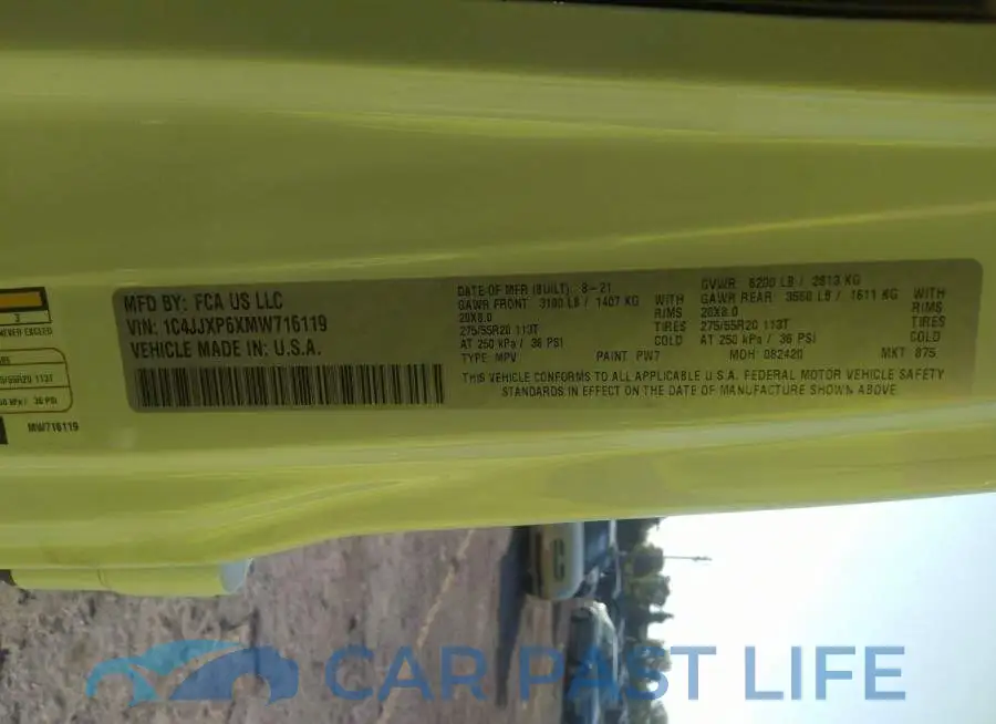 1C4JJXP6XMW716119# 9