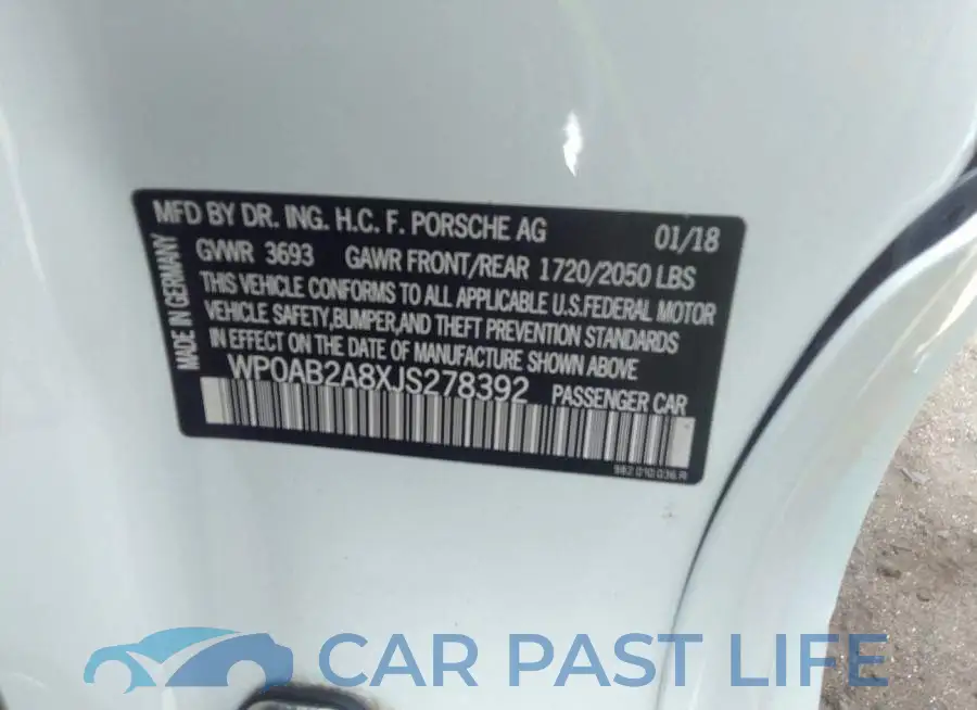 WP0AB2A8XJS278392# 9