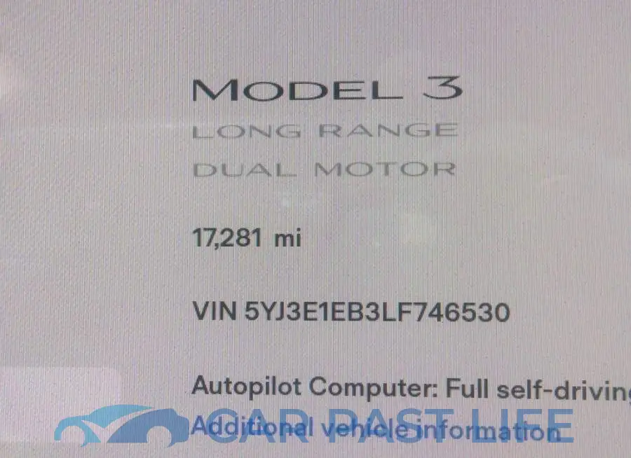5YJ3E1EB3LF746530# 7